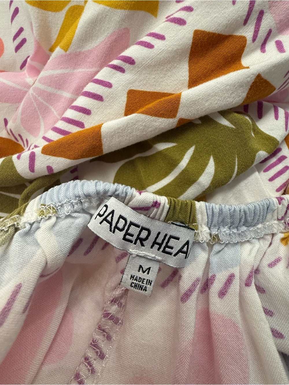 Anthropologie Paper Heart Pink, Yellow & Olive Green Patchwork Maxi Dress - Picture 6 of 6